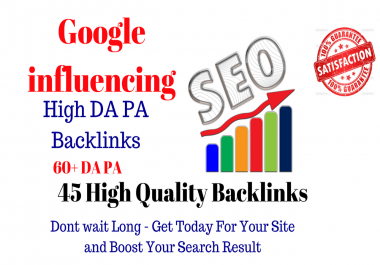 Google Influencing 45 Backlinks from High 60+ DA PA Web 2.0 Profile Backlinks