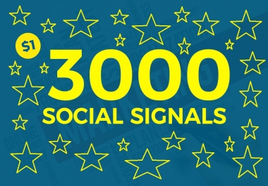 Rank your website with 3000+ POWERFUL Social Signals from only HIGH PR Backlink