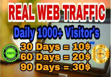 Drive 1000 + + Real Web Traffic Everyday To Your Website