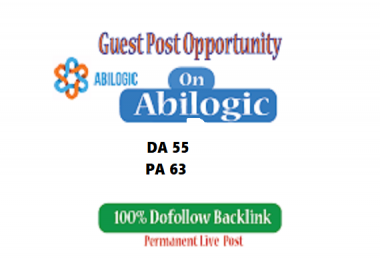 Write & Publish guest post on ABILOGIC DA55