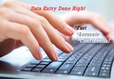 I'll help you with your data entry tasks,  in fast and accurate manner.