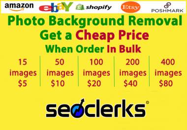 do 100 easy photos background removal superfast