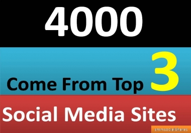 4,000+ Mixed Seo Social Signals PR9 come from Top 3 social media sites Bookmarks 
