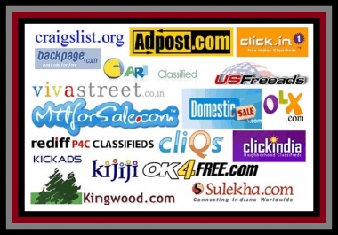 Do 95+ Classified Ads Submission Manually For Your Business