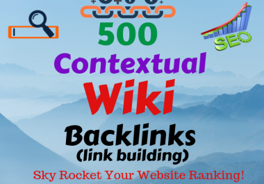 Boost Website 500 Contextual Wiki Backlinks