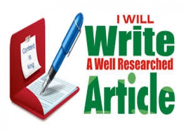 i write a unique article