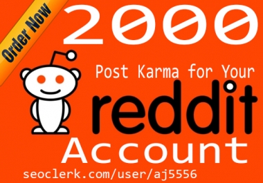 2000 Reddit Link Karma within 2 days