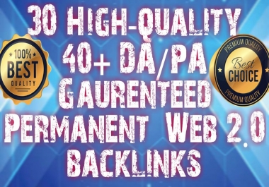 Web 2.0 PBN 40 BACKLINKS FROM DA/PA 28+