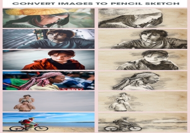 Convert Your Photo To Pencil Sketch - 5 Images