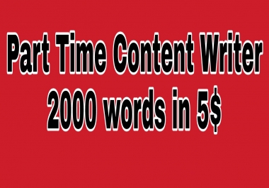 Content writer & can write article on any niche