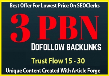 Buy STRONG PBN Links with Trust Flow 20+