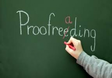 I'm proofreader with a lot of experience