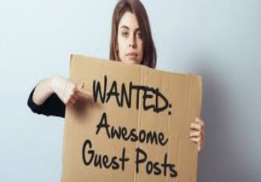 Limited Time Offer 2 High Authority Guest Post