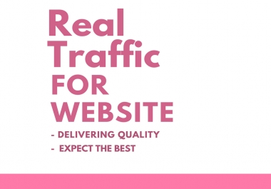 Bring Real Traffic For Promotion And Seo Of Your Website