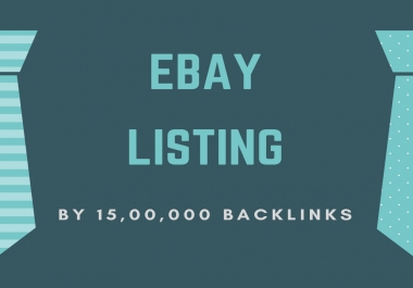 Ebay Listing By 15, 00,000 SEO Backlinks