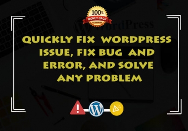I'll fix any kind of WordPress issues and errors