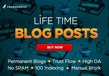10 Life Time Blog Posts in General Niche with Domain Authority 20+