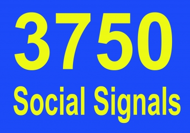 Powerfully built 3750 Social Shares Signals to heavy SEO help,  Best on seoclerks