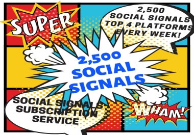 2500+ Drip Fed Social Signals Service - Builds Top Social Signals!