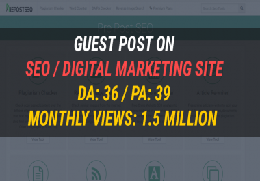 Guest post on my SEO / Digital Marketing Website