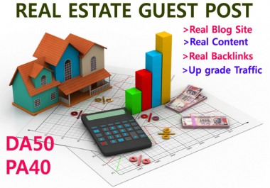 Write and publish original guest post on 2xda50 real estate site
