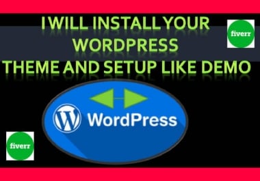 I do WordPress Theme Install Demo Setup Less Then 2 Hours