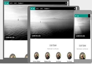 I want to create a responsive webdesign with html/css only for you
