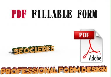 Design a PROFESSIONAL Fillable PDF Form For Your Company or Personal Use.