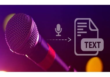 Audio to text transcribe