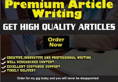 Do Content Writing,  Article Writing And SEO Blog Writing