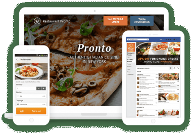 Special Pack for Restaurants - Online Food Ordering System with Apps