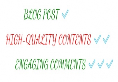 PROVIDE HIGH QUALITY BLOG POSTS FOR 10 DAYS