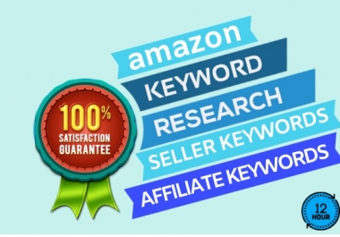 I will do In-Depth Amazon Keyword Research with the competitor Analytics.