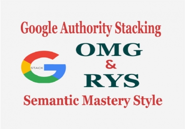 google 3 pack SEO stacking with rys and omg authority backlinks