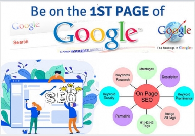 make your website highest rank by on page SEO