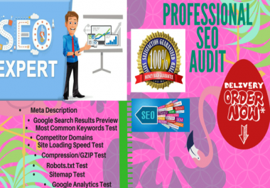 website analysis complite SEO audit report checklist on page optimize