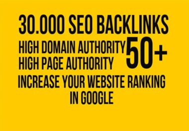 make high quality da 50 plus 5000 SEO backlinks