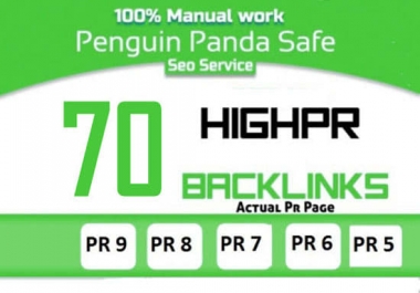 do manual 70 SEO backlinks,  to website improving