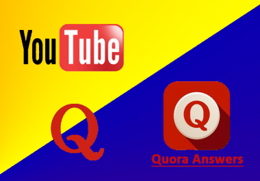 Organic YouTube SEO Marketing With High Quality Quora Answers