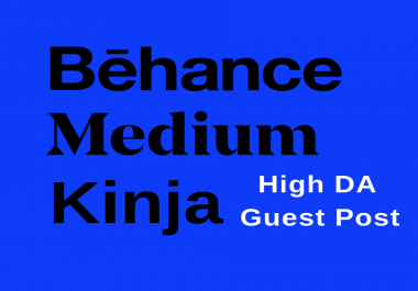Write And Publish Guest Post On Behance Medium Kinja