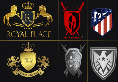 create a shield,  crest and royal logo in 24 hours