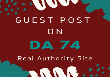 Dofollow Guest Post General Niche Blog DA 74