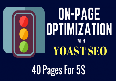 do on page SEO optimization on 40 pages with yoast
