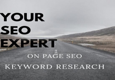 do on page seo,  keyword research