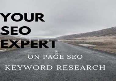 do on page seo,  keyword research