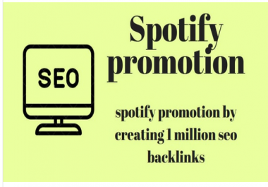 Do music promotion by creating 1 million seo backlinks