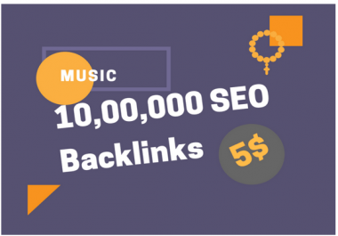 do your music promotion by 1 million seo backlinks