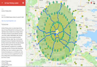 Create 400 Google Map Pin Citations With Driving Directions