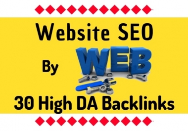 build 30 high da homepage backlinks for website SEO
