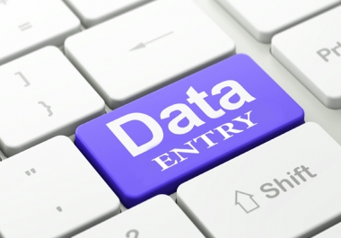 do Any Type of Data Entry and virtual assistance